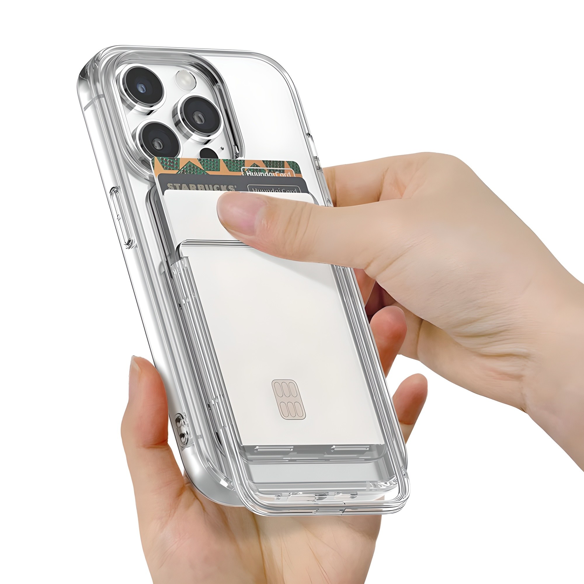 디자인플러스 투명 맥세이프 슬라이드 카드 지갑 3장 수납 9,900원