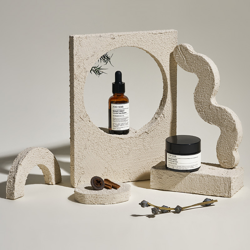 촬영 소품 감성 배경 오브제 불규칙 모형 전시 진열대 감성 디스플레이 플레이팅 스냅조이, 베이지-원형펀칭타입 13,000원