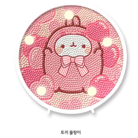 보석십자수 몰랑이 무드등(도안+무드등+큐빅+기본도구세트+건전지포함)패키지 판매 11,900원