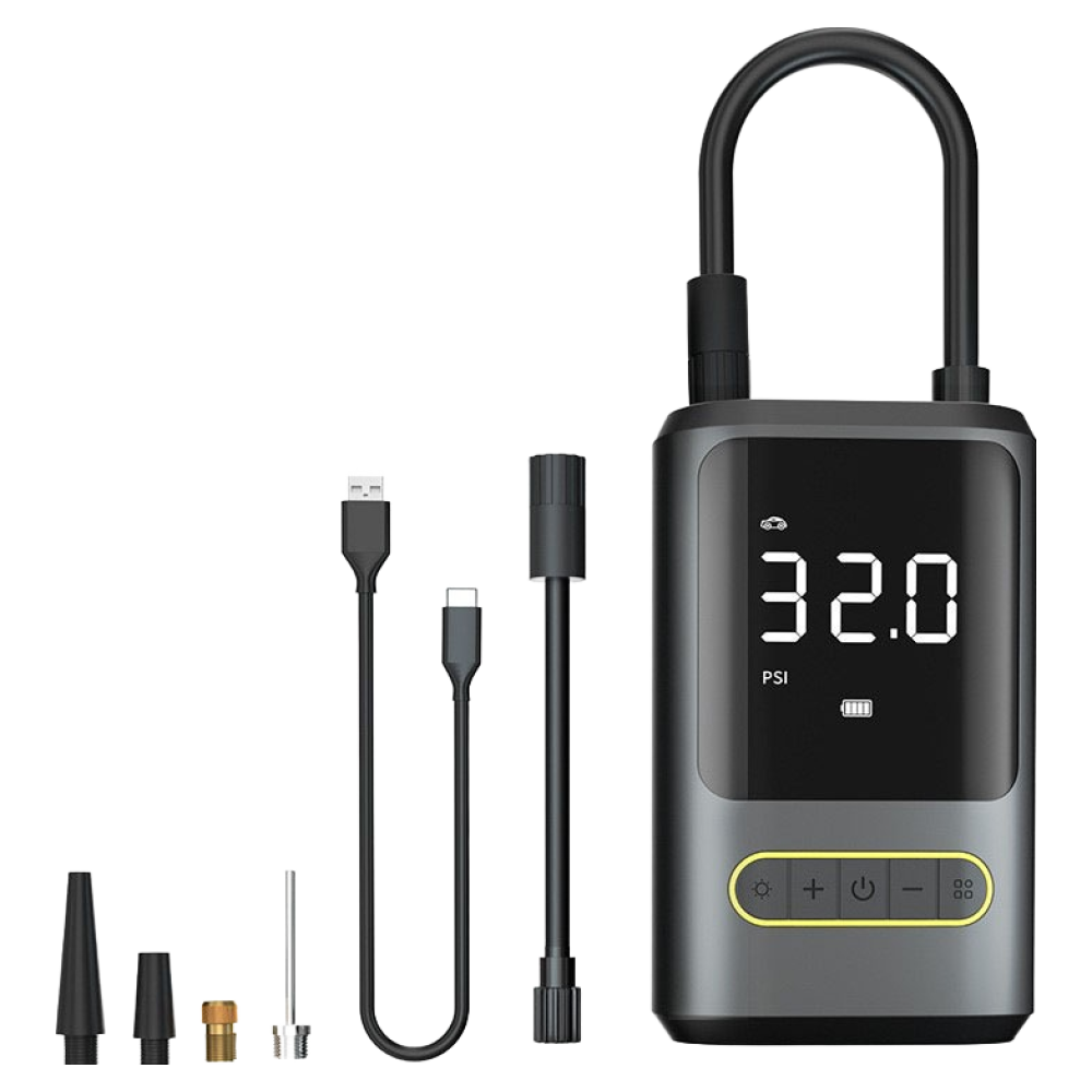 HELLOLEIBOO 휴대용 다기능 무선 공기 펌프, 1개, 블랙 14,990원