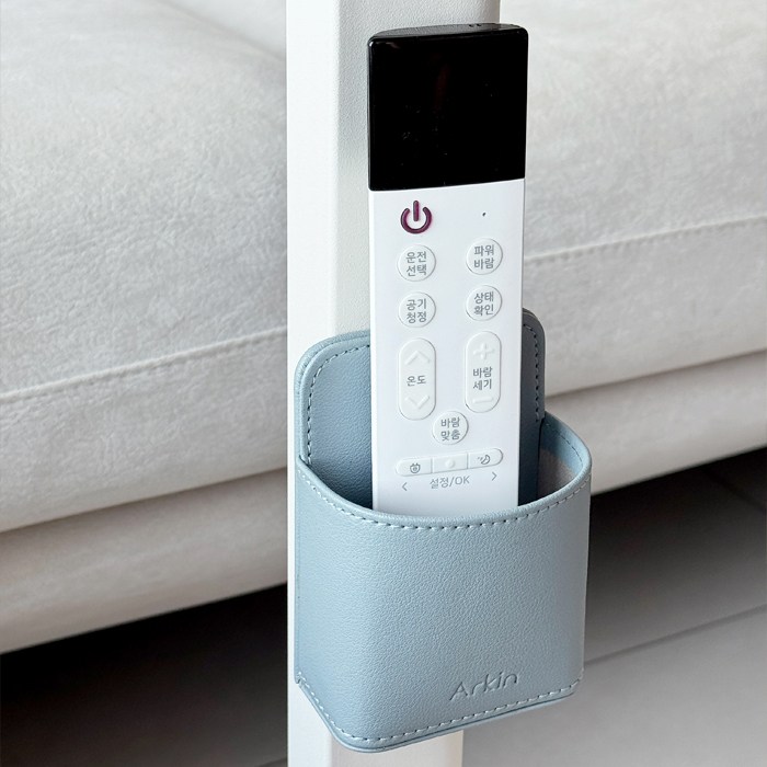 아르킨 에센셜 가죽 월포켓 리모컨거치대 자석 수납함 현관 냉장고 자석포켓, 빈티지블루 27,900원