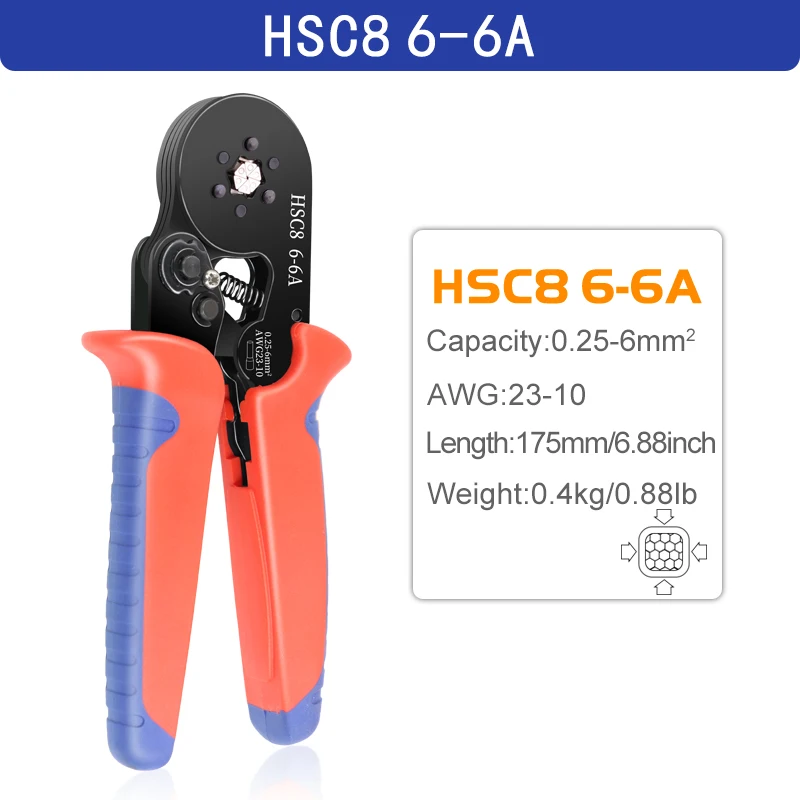 압착 펜치 페룰 슬리브 관형 터미널 도구 HSC8 6-4A/6-6A/16-6E 와이어 크림퍼 가정용 전기 세트 16,800원