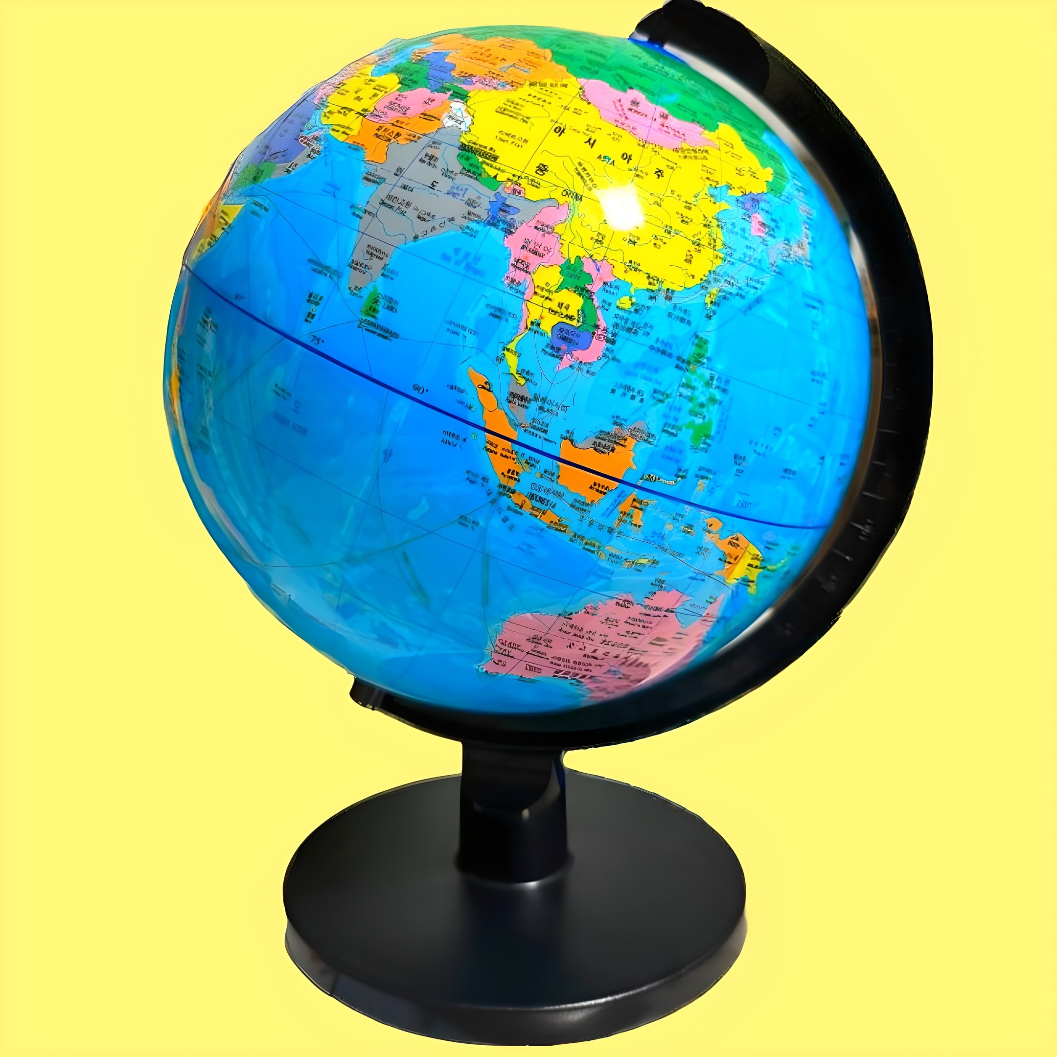 파파리브 한글 인테리어 회전 세계 지구본, 블랙 34,800원