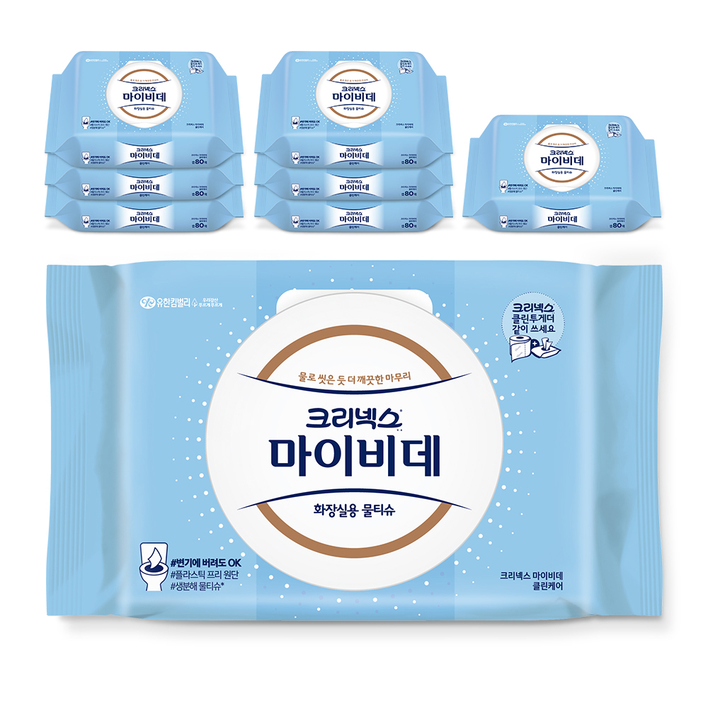 마이비데 클린케어 화장실용 물티슈 캡형 20,570원