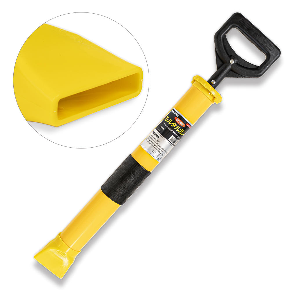 툴리버 사춤기 몰탈건 메꾸미 타일 미장 시멘트 주입, 1개, 노란색 15,000원