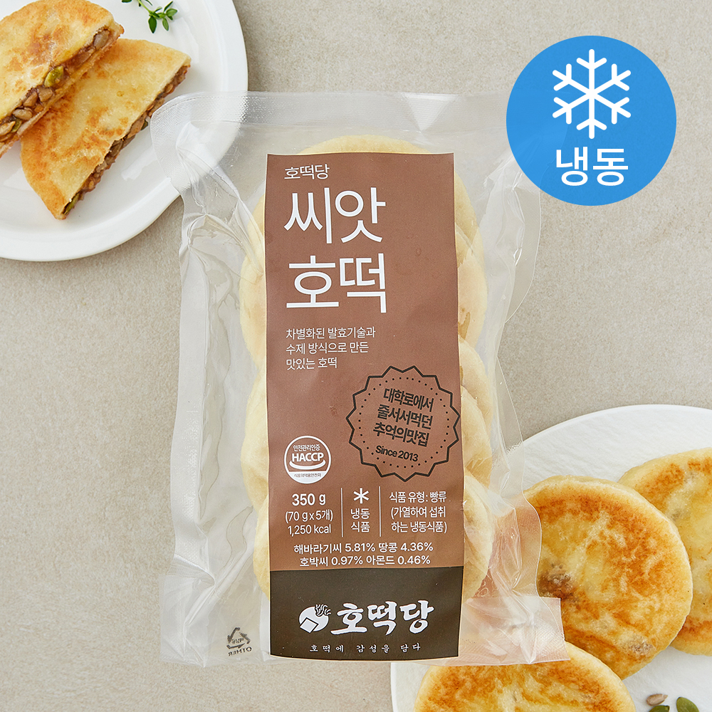 [로켓프레시] 호떡당 씨앗호떡 (냉동), 70g, 1개, 5개입 6,900원