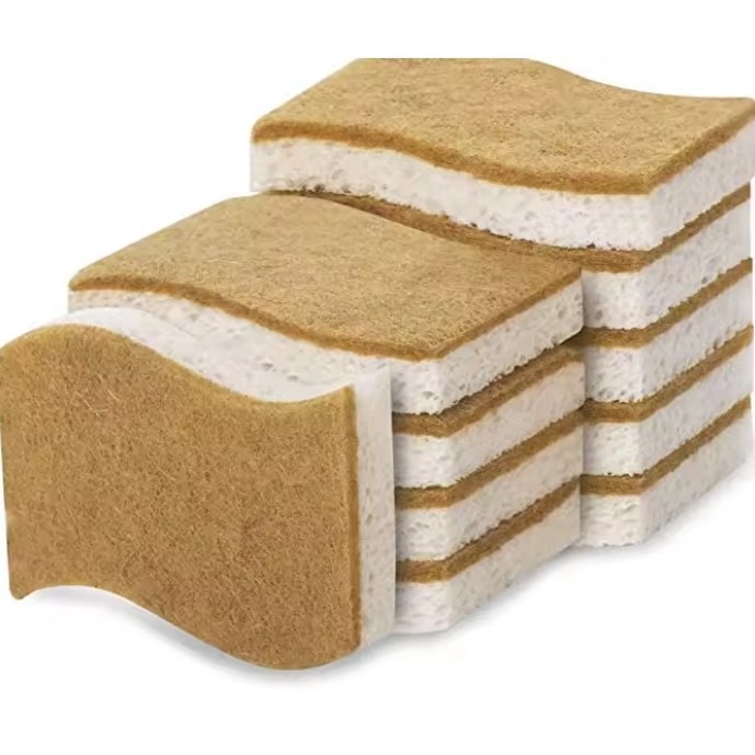 노로르 천연 코코넛껍질 양면수세미, 1세트, 2개입 6,500원