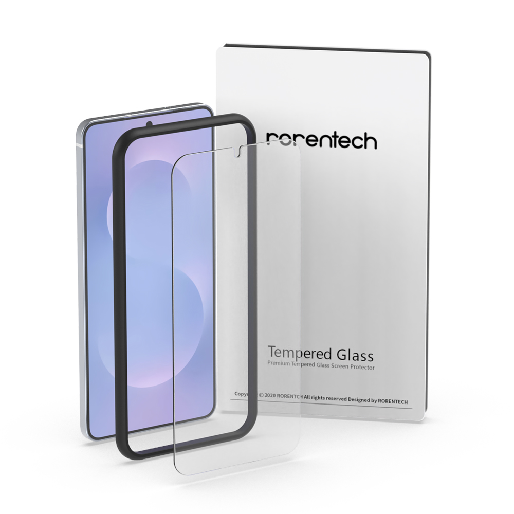 로랜텍 풀커버 지문인식 호환 강화유리 휴대폰 액정보호필름, 1세트 5,900원
