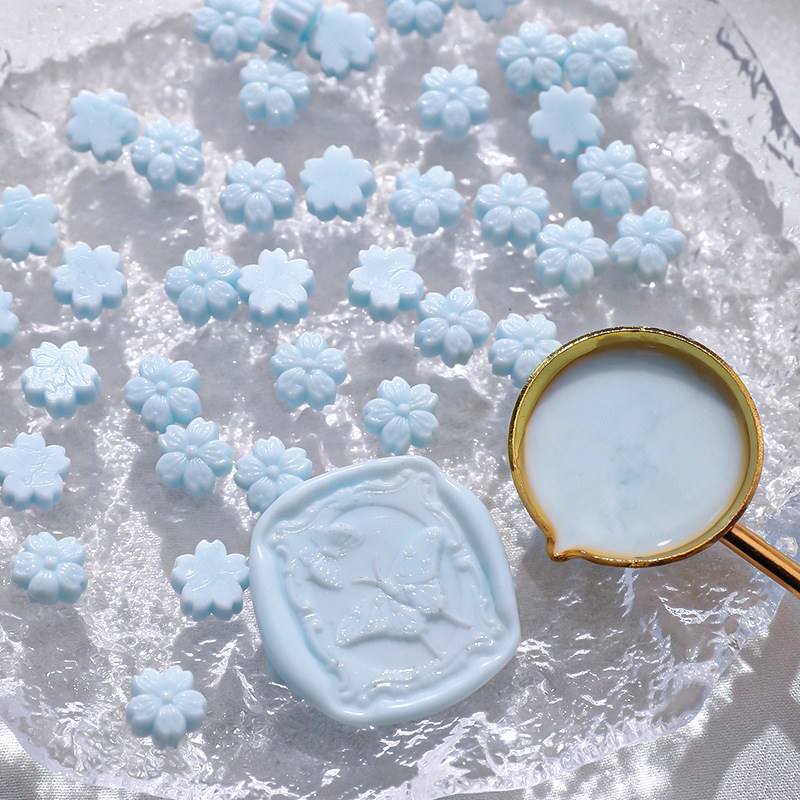 실링왁스 벚꽃모양 비즈 90알 2,900원