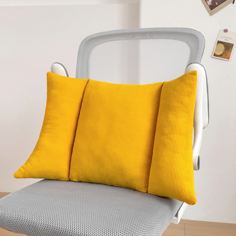 Pogeuni 편안한 코르덴 허리 쿠션 사무실 의자 허리 지탱 등받이 쿠션 15,900원