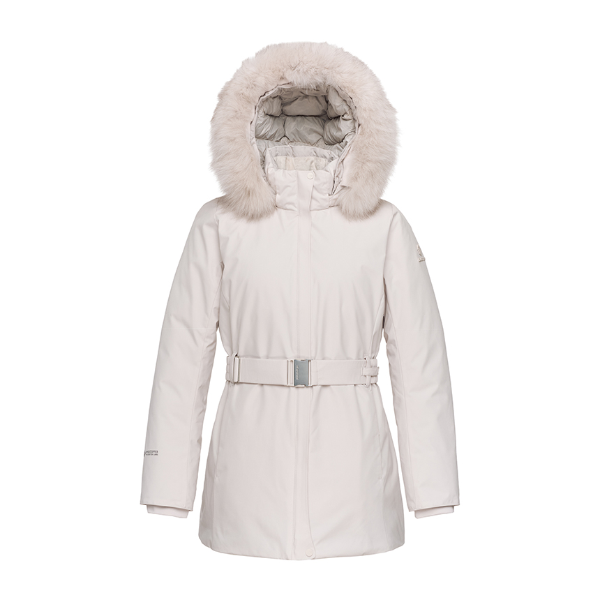 블랙야크 여성 히마 WSP 미드 다운 자켓 겨울 윈드스토퍼 블루폭스퍼 벨트 패딩 1BYPAWU532 469,000원