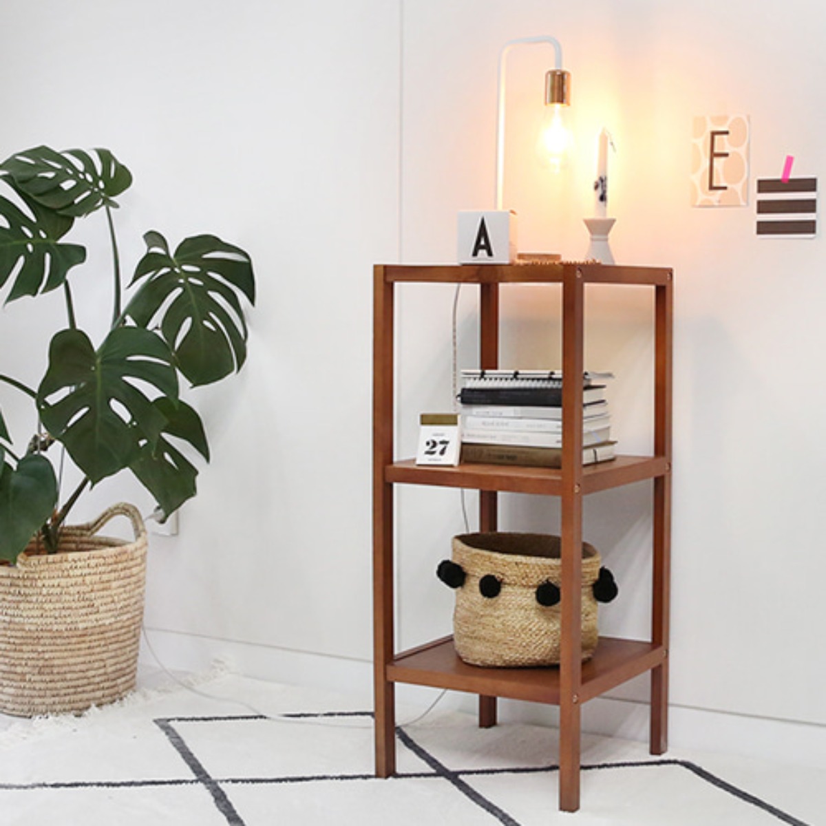 벤트리 브라우니 원목 사각선반 4size 다용도 수납 틈새선반 49,000원