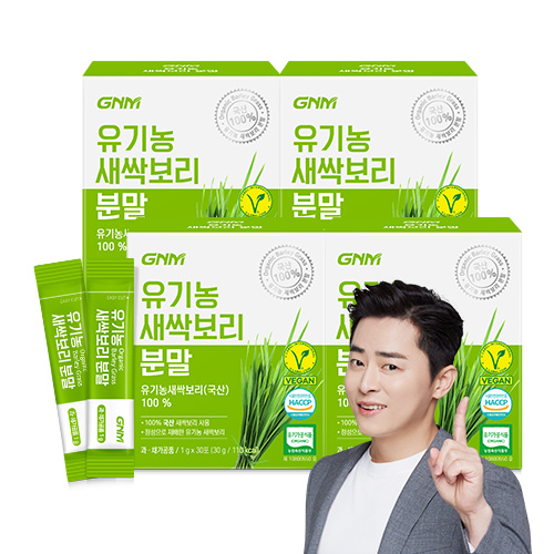 국산 100% GNM 유기농 새싹보리 분말 가루 스틱 보리새싹 보리순, 30g, 4개 44,900원