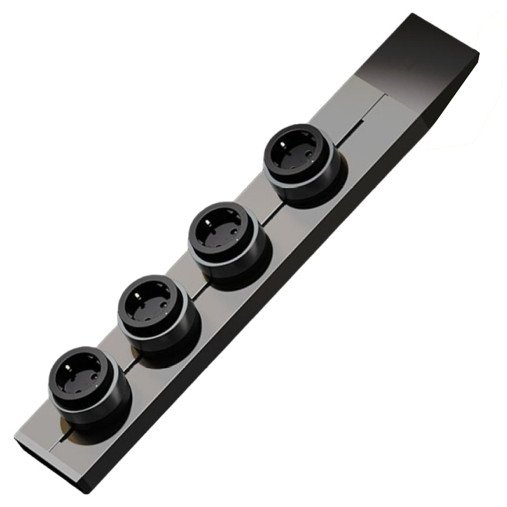 고네오 레일형 고용량 파워트랙 4구 멀티탭 블랙 500mm, 1개 135,000원