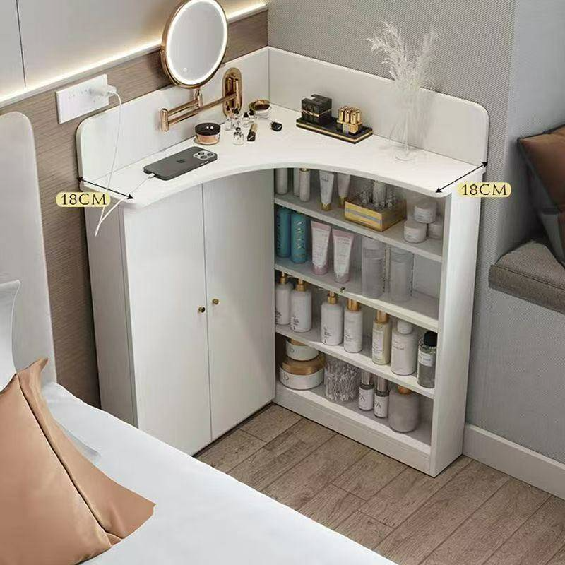 침실 미니 코너 화장대 수납장 메이크업 테이블, WHITE 134,800원
