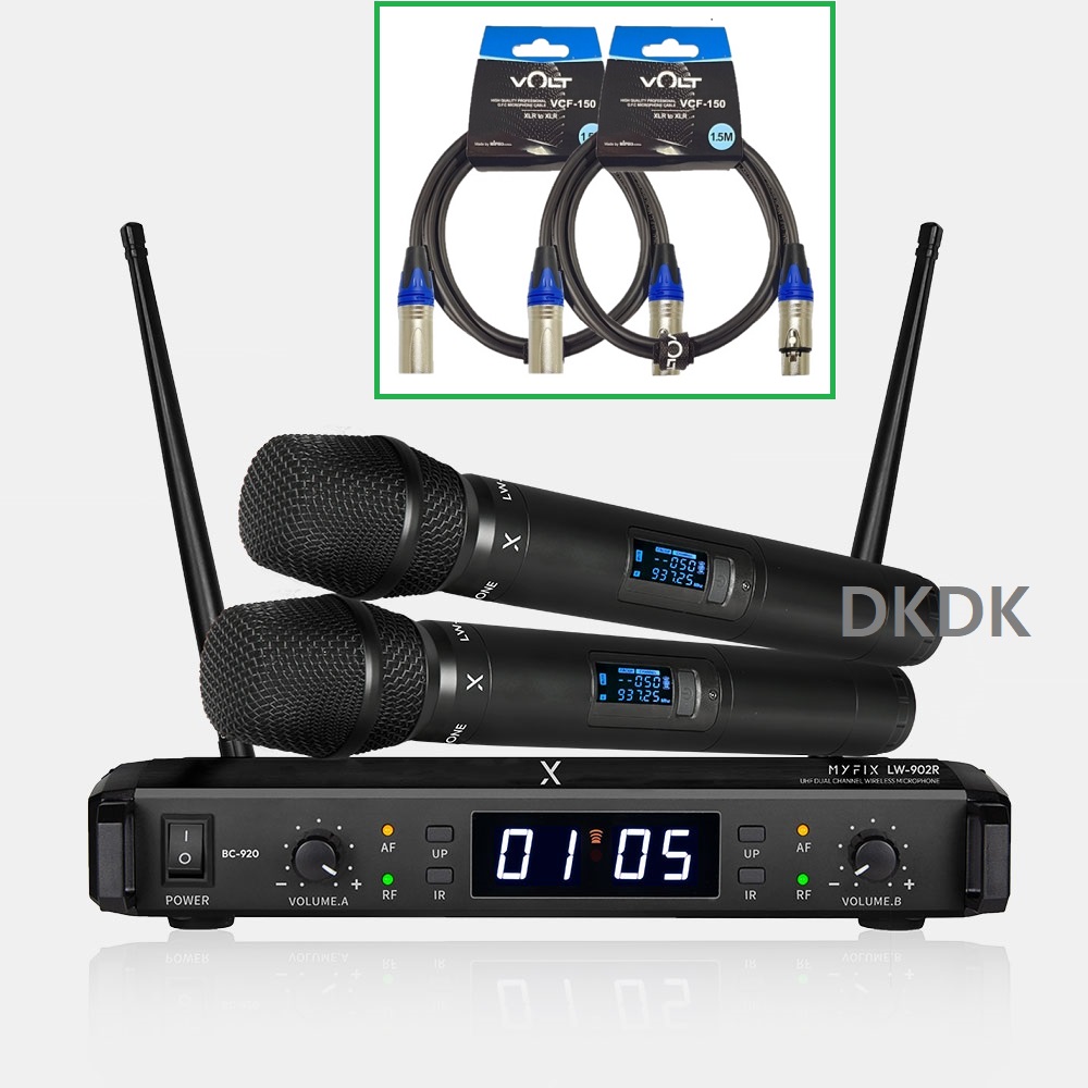 MYFIX 무선마이크 LW-902R/핸드2 2채널 마이픽스 LW902R 교회무선마이크 공연용무선마이크 강당무선마이크 행사용마이크 340,000원