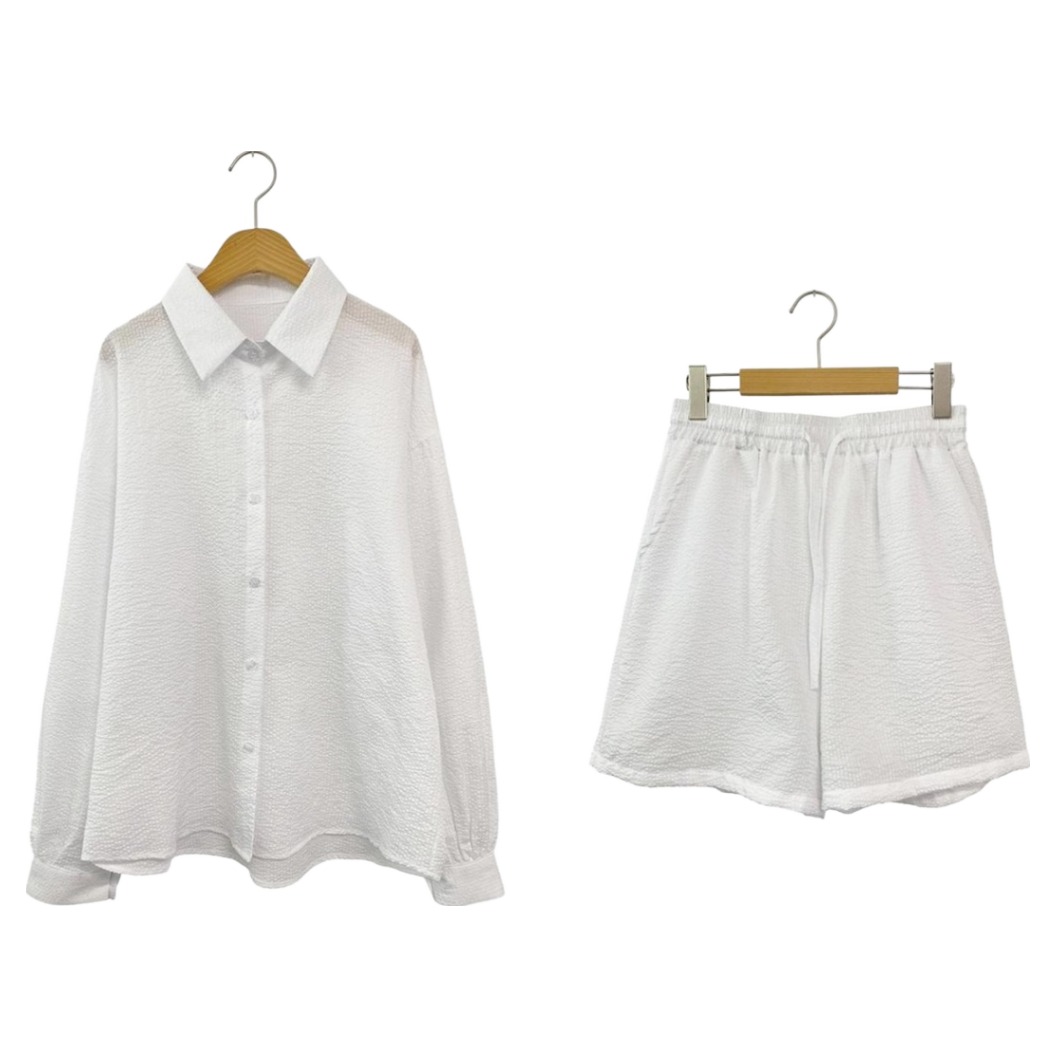 린다샵 실바토 스트라이프 밴딩 반바지 + 셔츠 세트 cpset3917k62 25,520원