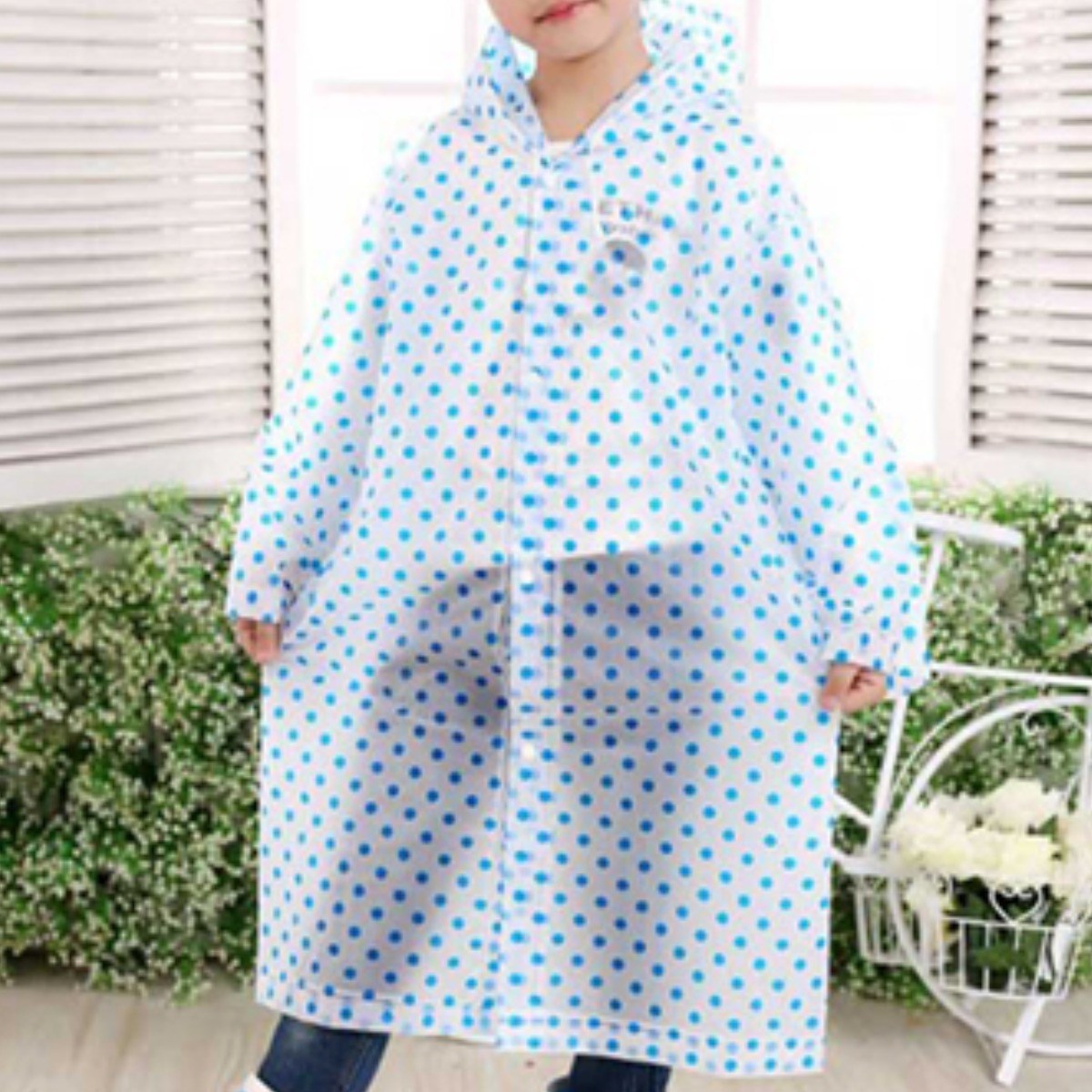 데코마당 다회용 땡땡이 어린이 우비 5,800원