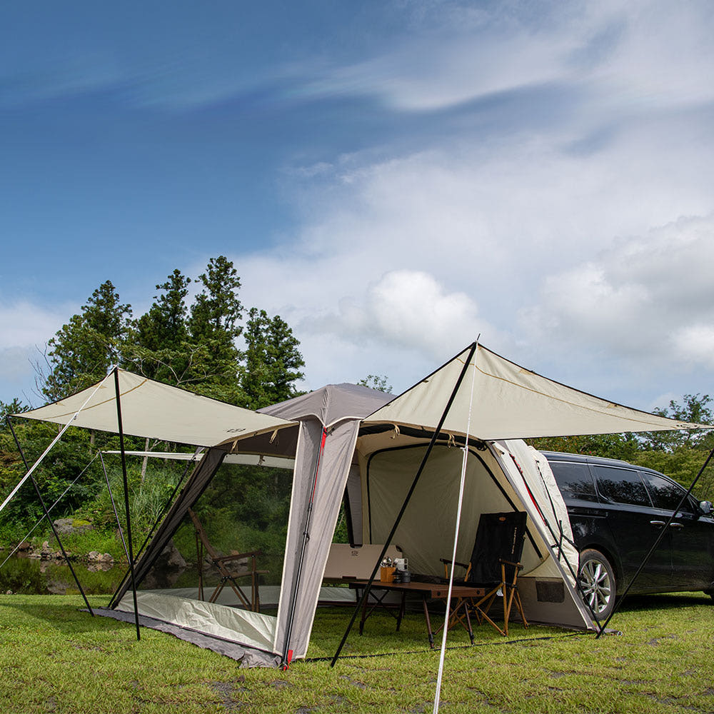 제드 오토듀얼팔레스4 확장플라이 세트 차박 도킹 텐트 오토폴 투싼~카니발 크림 285,450원