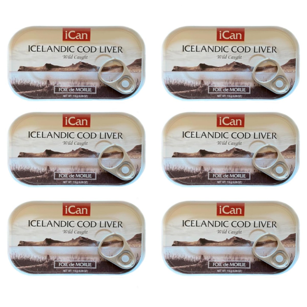 아이슬란드산 야생 대구 간 통조림 4.06 oz 6개입, 6개, 115g 69,900원