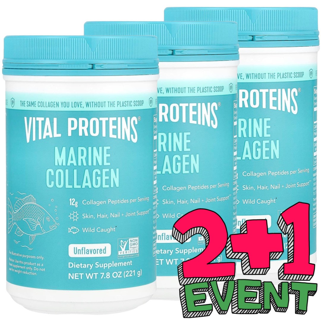 [2+1] 바이탈프로틴스 저분자 콜라겐 펩타이드 비린내없는 무맛 221g / 해외직구 미국정품 168,700원