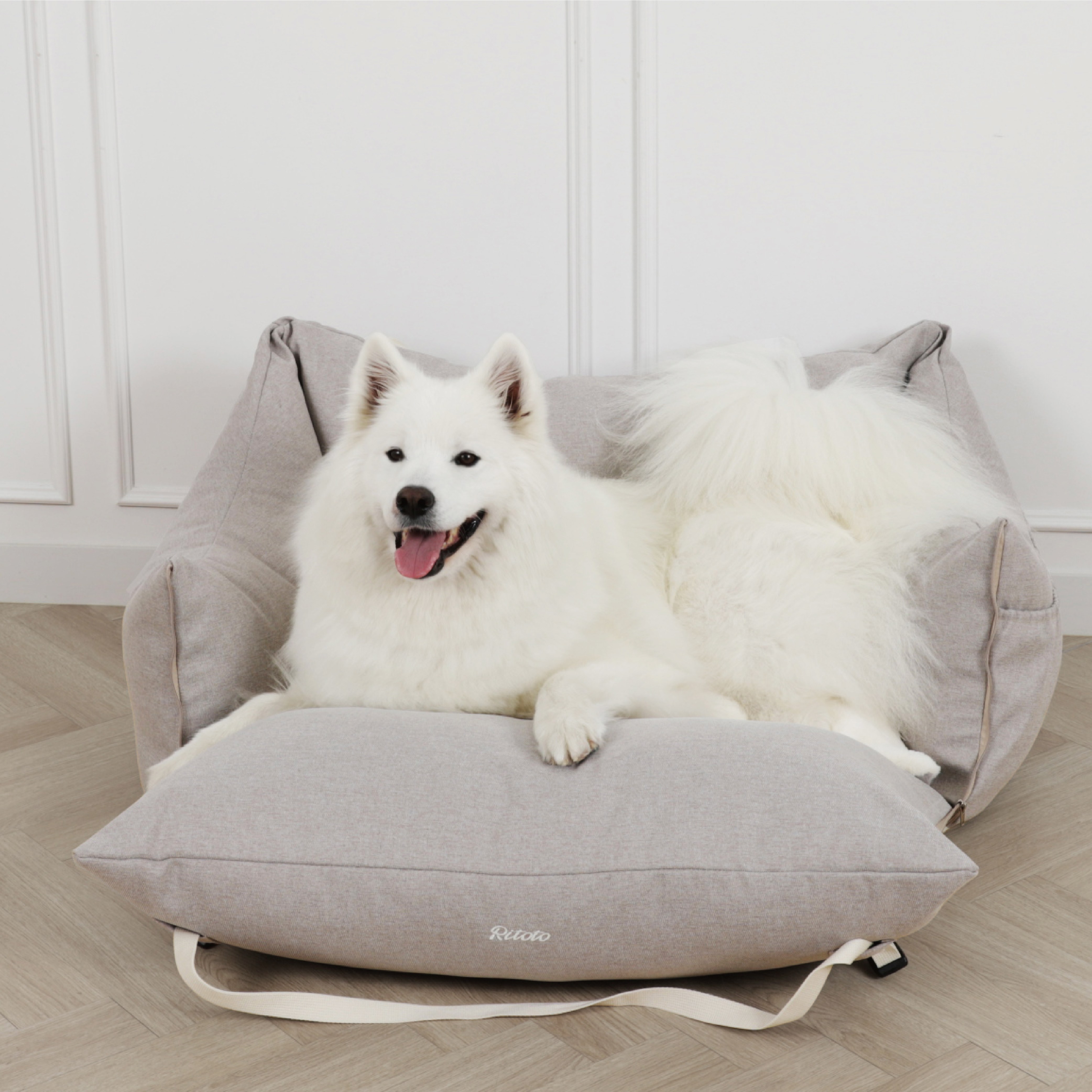 리토토 애견 강아지 대형견 카시트 특대형 대형 자이언트 카시트 드라이빙킷, 1개, 바닐라베이지 109,000원