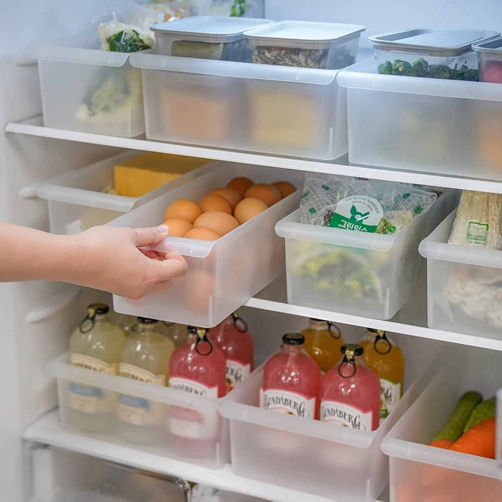 가쯔 국내생산 손잡이 멀티 냉장고 정리함 트레이 소 4개세트 투명 서랍형 수납 정리용품 야채 과일 계란 보관 주방 냉장고정리 BPA프리 25,800원