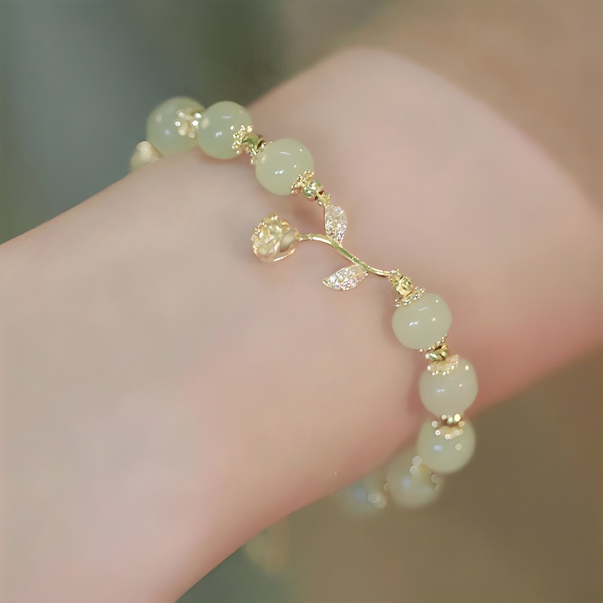 붓다베스트 여성용 재물운 소원성취 행운 옥 팔찌 9,000원