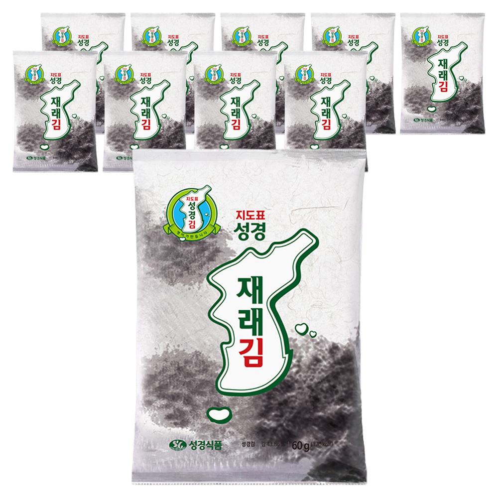 지도표성경 재래 전장김, 60g, 10개 37,800원