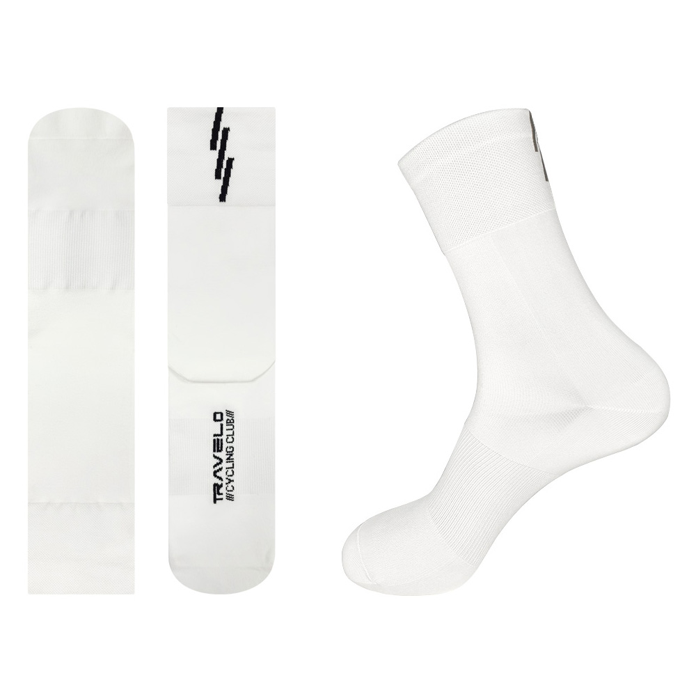 트레벨로 컴프레션 자전거 양말 2pcs, 화이트, 1개 11,800원