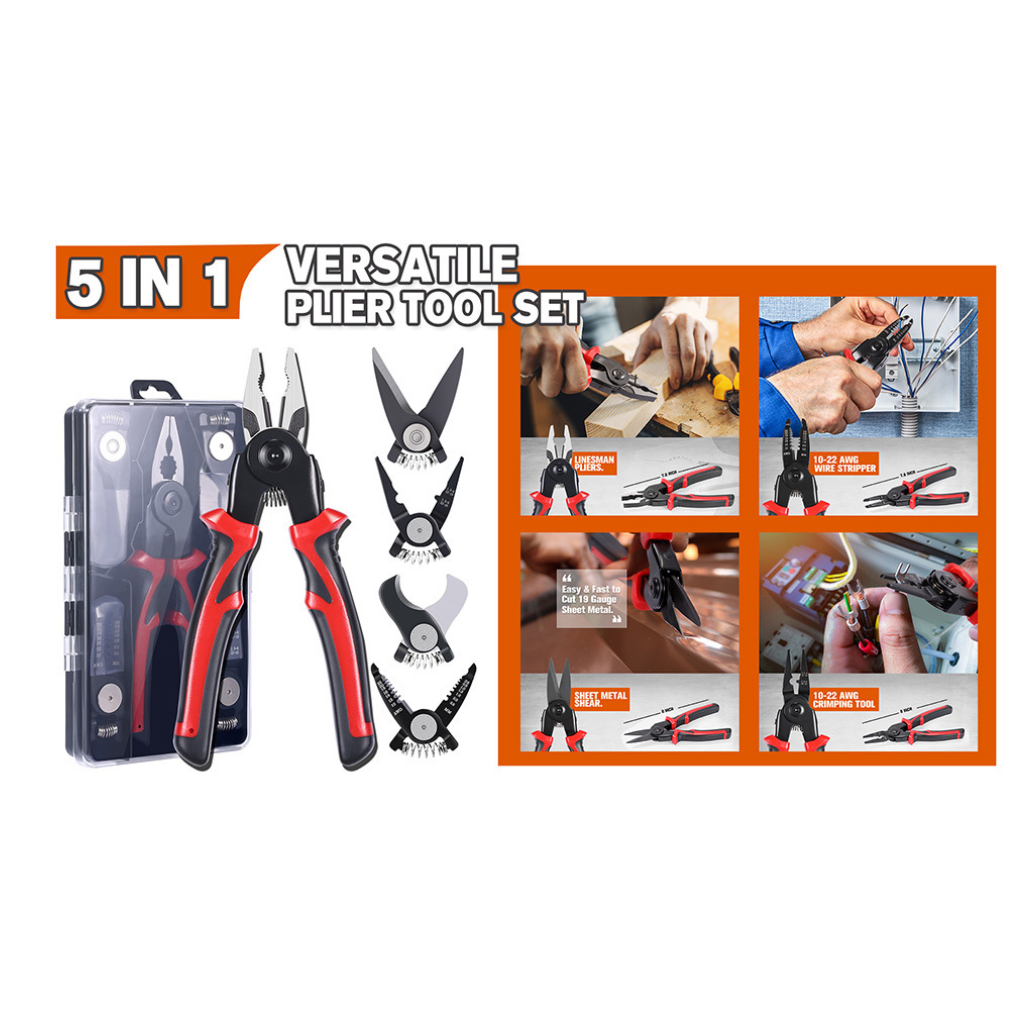 시니얼 봄맞이 공구정리 5 in 1 해드교체 멀티플라이어 공구세트 1SET, 1세트 29,870원