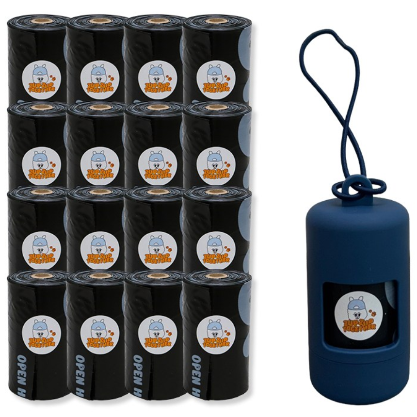 줍줍 강아지 배변봉투 풉백 똥봉투 똥츄 생분해 240매, 블랙, 1세트, 240개입 13,500원