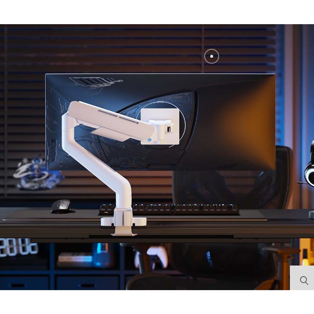 엔산마운트 모니터암 브라켓 고중량 가스스프링 싱글모니터암 케이블홀더 클램프방식 그로밋방식 LED 최대 49인치 가스스프링싱글모니터암 90,000원