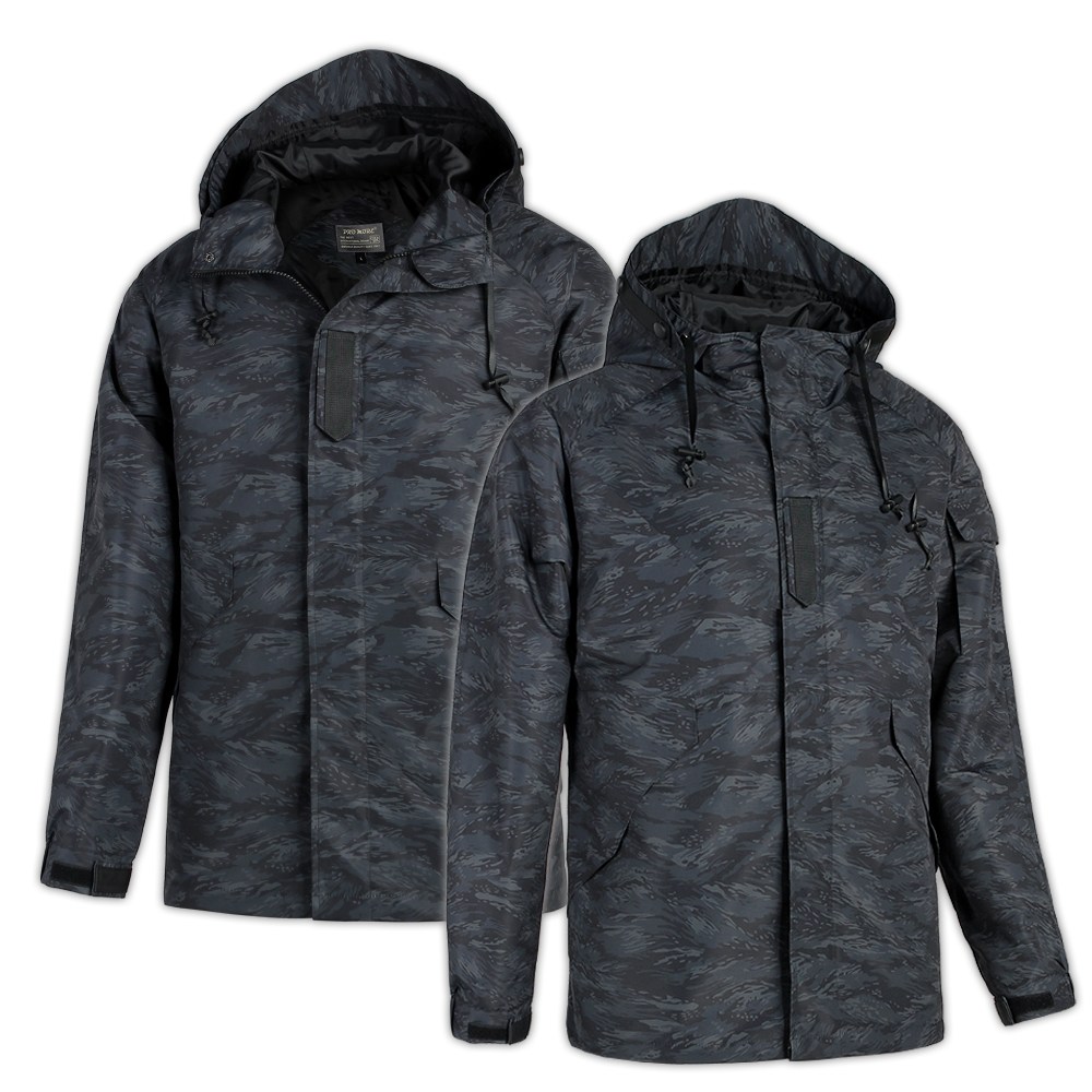 프로모아 춘추용 남녀공용 후드일체형 바람막이 오버핏 점퍼 빅사이즈 야상 36,800원