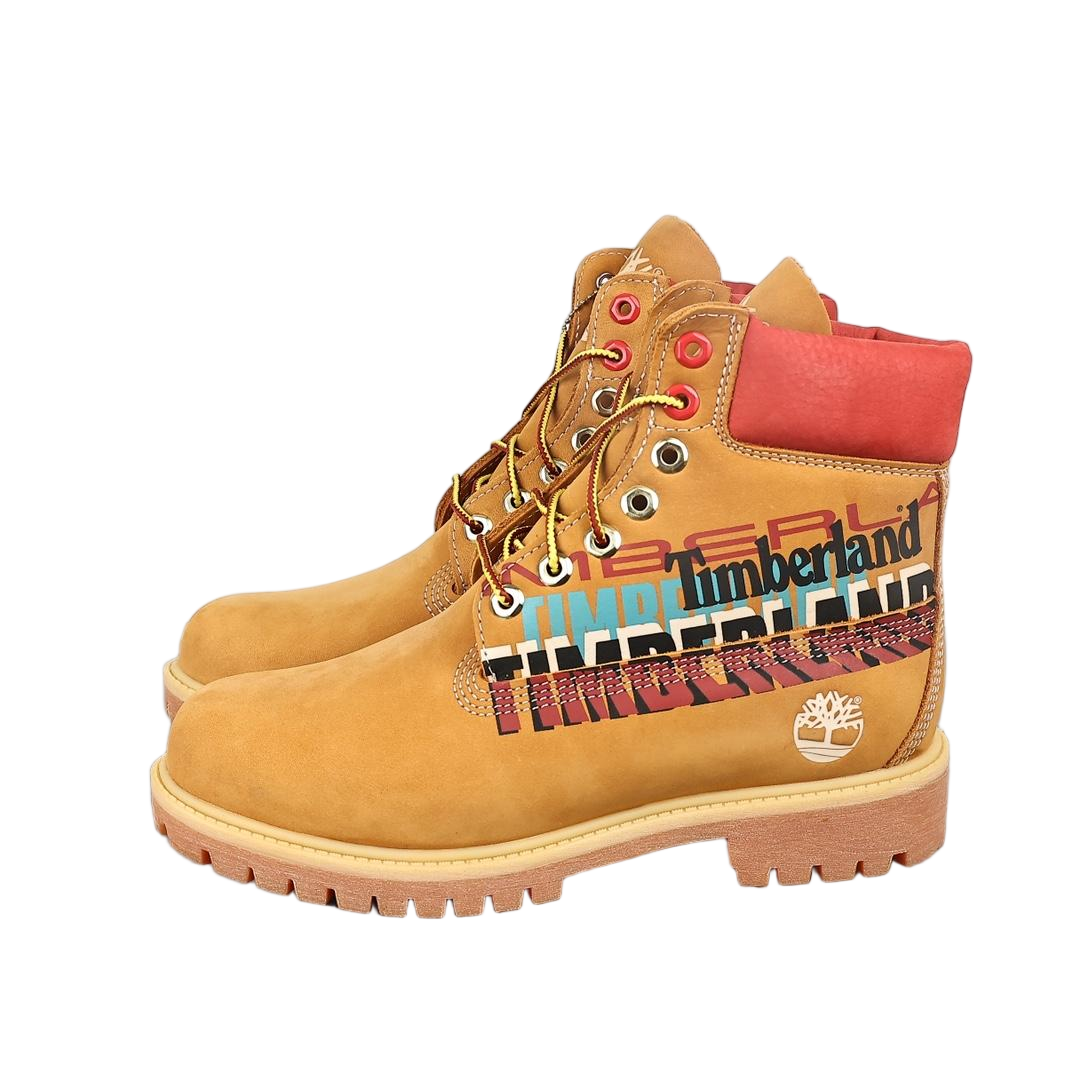 Timberland 팀버랜드 레터링 블랙과 레드, 옐로우 마틴 부츠zmhphmdx 168,000원