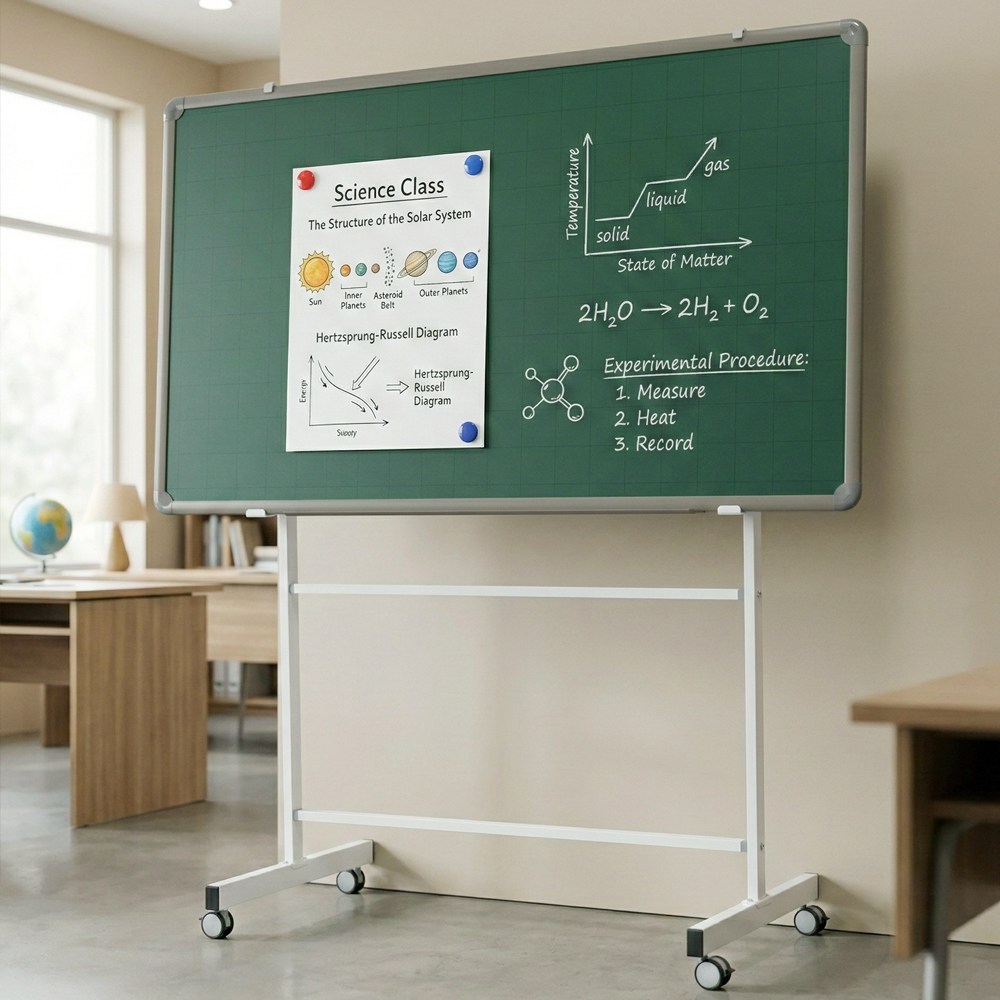 (주) 토탈하얀칠판 청자석 분필보드+스탠드세트 (알루미늄), 알루미늄 114,500원