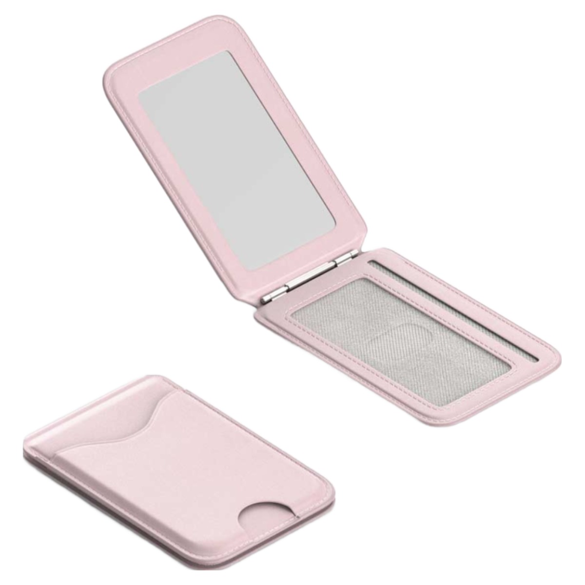 와이피 맥세이프 카드지갑 스테인리스거울형, 1개, 핑크 17,000원