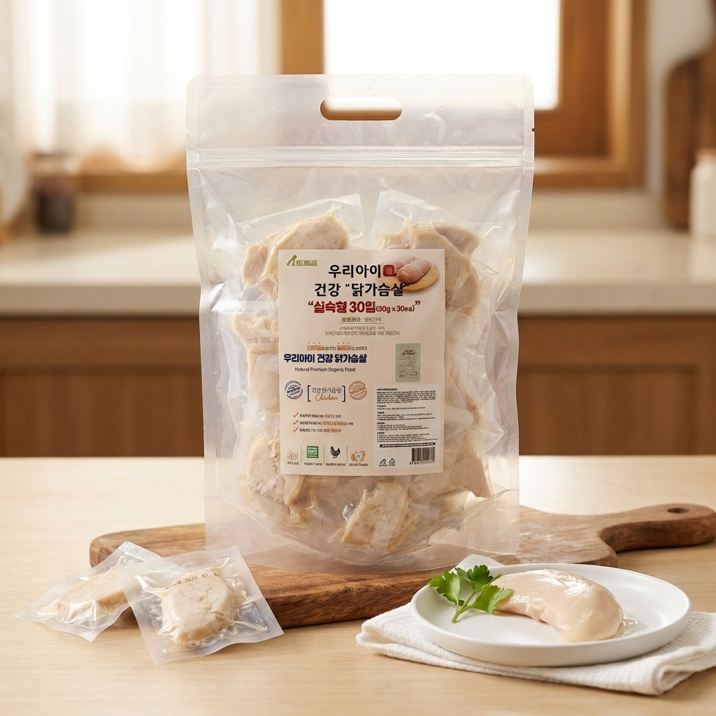 펫루트 반려동물 우리아이 건강 촉촉한 통 반려동물 간식 20p, 실속형 닭가슴살, 30g, 30개 28,900원