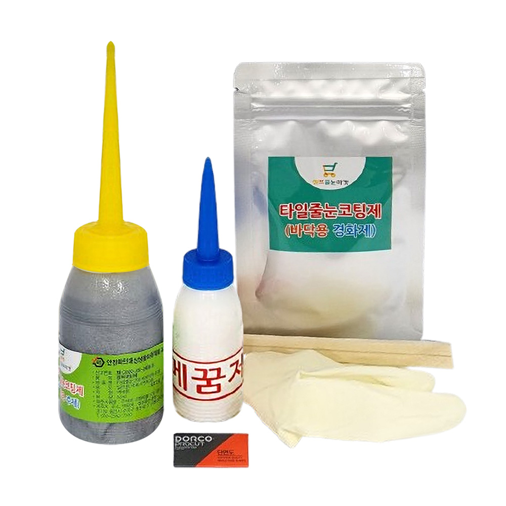 셀프줄눈마켓 바닥용 타일줄눈코팅제 딥그레이 세트 100g 12,900원