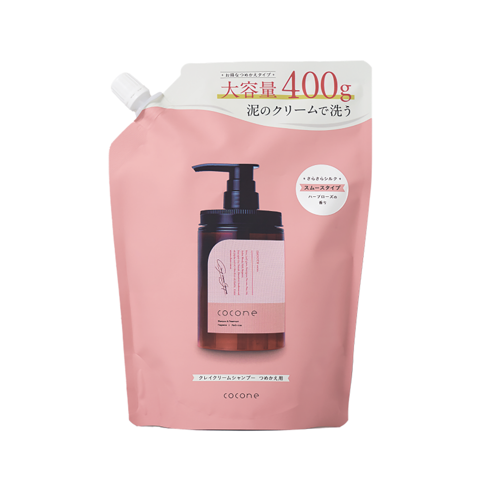 거품없이 사용하는 신세계 올인원 샴푸 cocone 코코네 클레이 크림 샴푸 리필용 1개 (로즈허브 향), 400g, 1개 47,000원