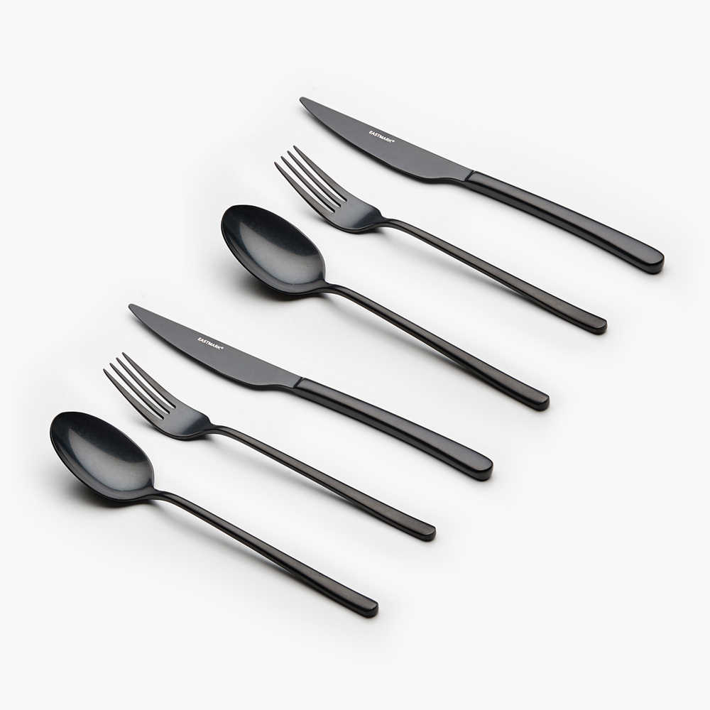 이스트마크 커트러리 디너 2인 세트, 빈티지블랙, 디너스푼 2p + 디너포크 2p + 디너나이프 2p, 1세트 32,430원