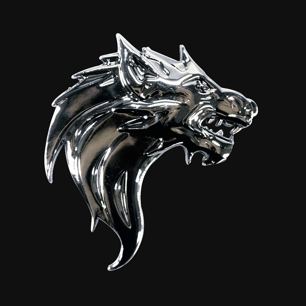 삼항LED 메탈 엠블럼, 크롬, 늑대 5,100원