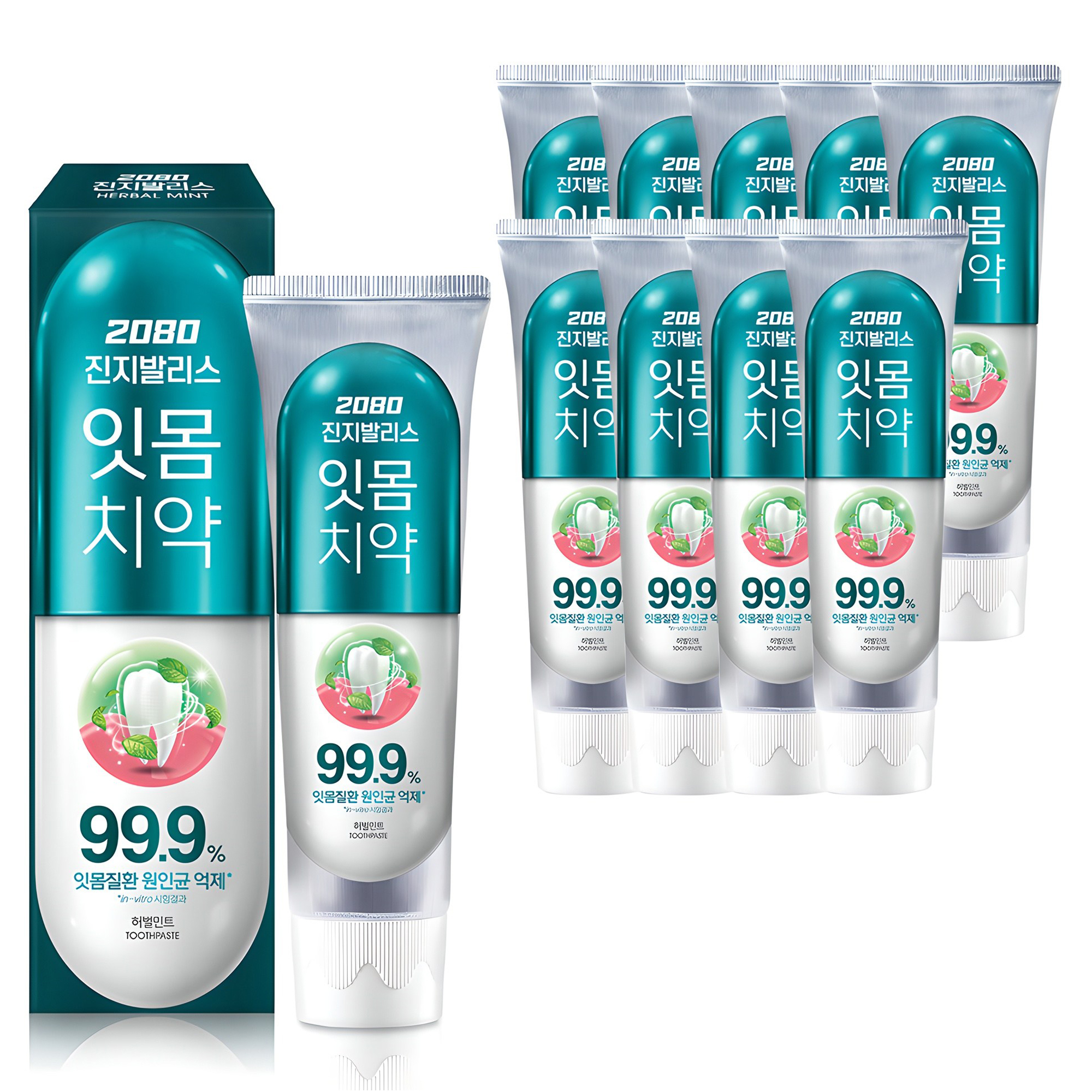 2080 진지발리스 허벌민트 잇몸치약 16,550원