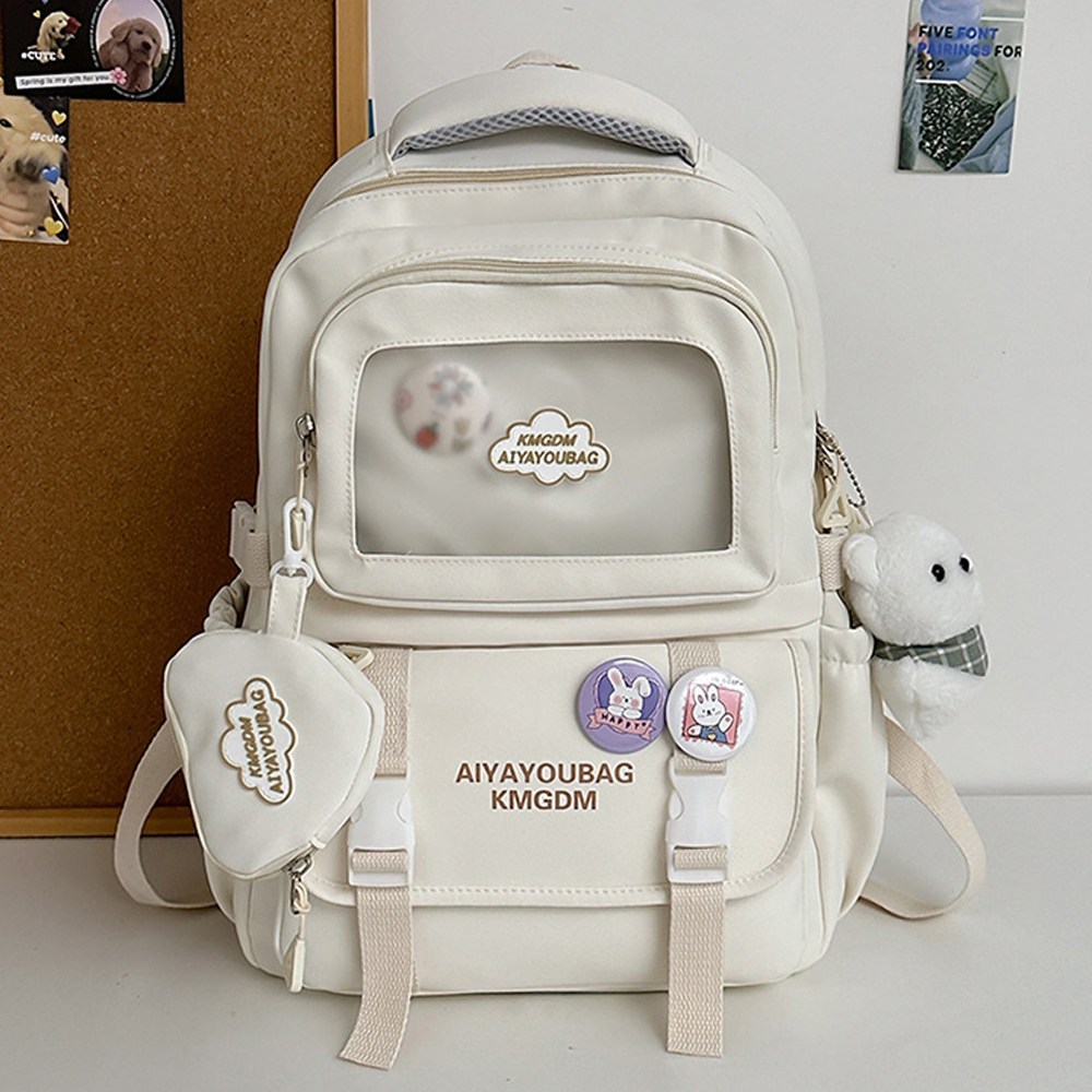 순순몰 남여공용 백팩 학생 가방 + 키링인형 뱃지 29,900원