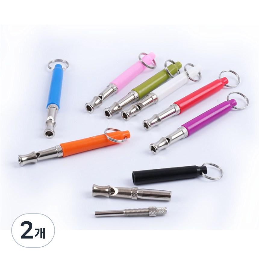 도그휘슬 강아지 호루라기 훈련용 초음파 호루라기, 2개, 레드 18,340원