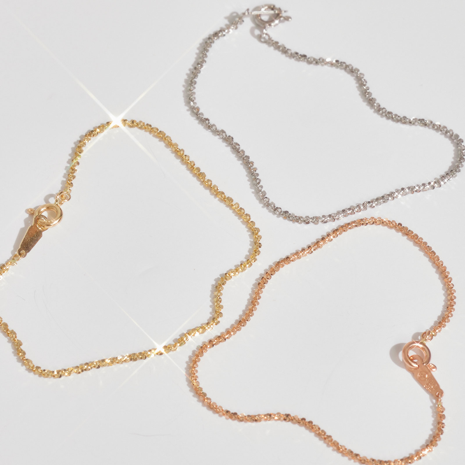 펠리체골드 14K,18K 샤인키스 팔찌(+쇼핑백증정) 부모님선물 반짝이 스팽글 화이트골드 선물 여자친구 레이어드 280,310원