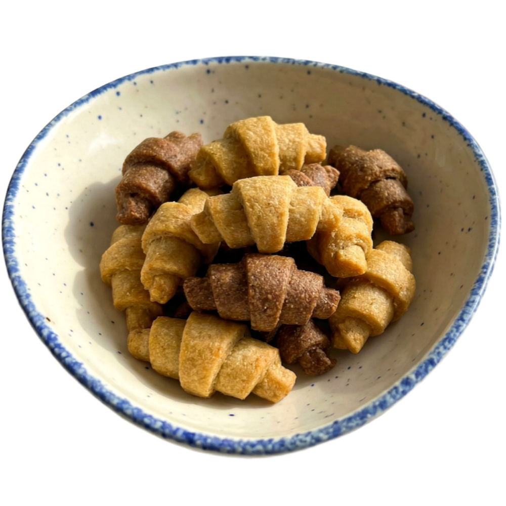 강아지 베이커리 멍크루아상 고구마 황태 오트밀 쿠키 생일상 100g 7,000원