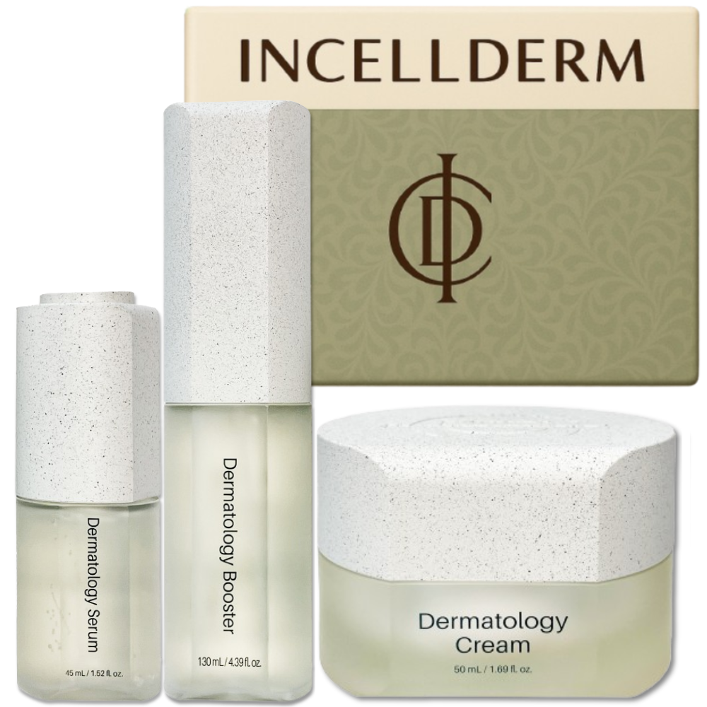 [정품 확인 최신제품 발송] QR비표 인증 인셀덤 더마톨로지 3종 (탄력크림+부스터+세럼), 1세트 198,000원