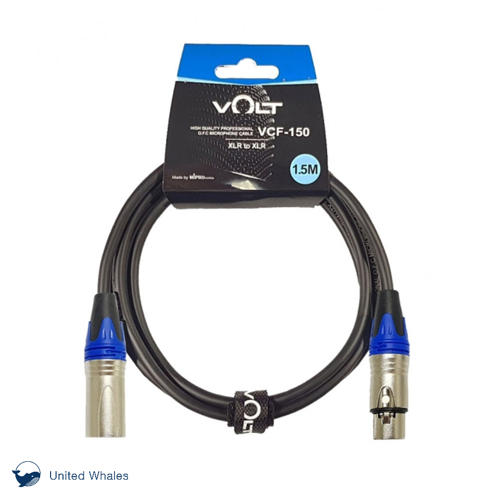 VOLT 마이크 케이블 VCF-150 XLR 캐논 1.5M 유선 다이나믹 마이크 연장 음향 선 [정품/빠른배송] 9,900원