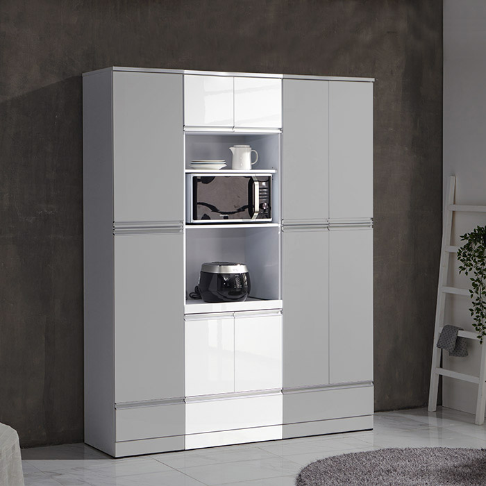 퍼스웰 리벤 하이그로시 2000주방수납 렌지대(WH_074), 화이트 129,000원